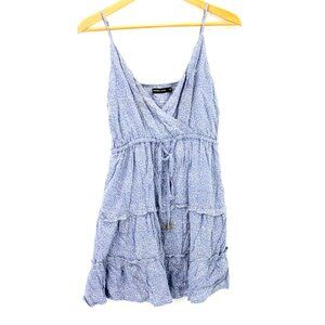 Sundae Muse Dress Womens Purple Sleeveless V Neck Floral Pattern Size 10